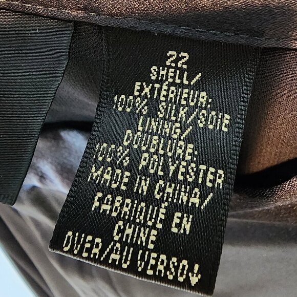 Dana Buchman Woman 100% Silk Pleated Front Trouser Pants‎ Straight Leg Lined 22 - Picture 5 of 8